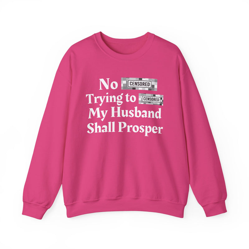 No Bitch Trying To Fuck My Husband Shall Prosper — Sweatshirt