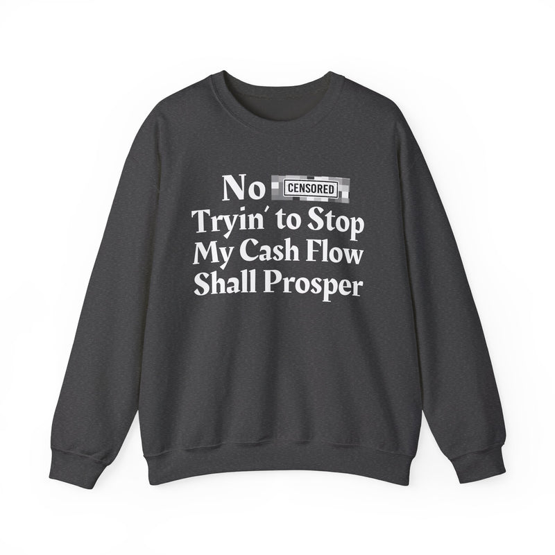 No Bitch Tryin' To Stop My Cash Flow Shall Prosper — Sweatshirt