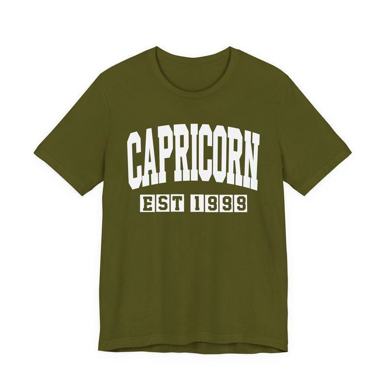 Capricorn EST (YEAR) Personalization — Zodiac Birthday T-Shirt