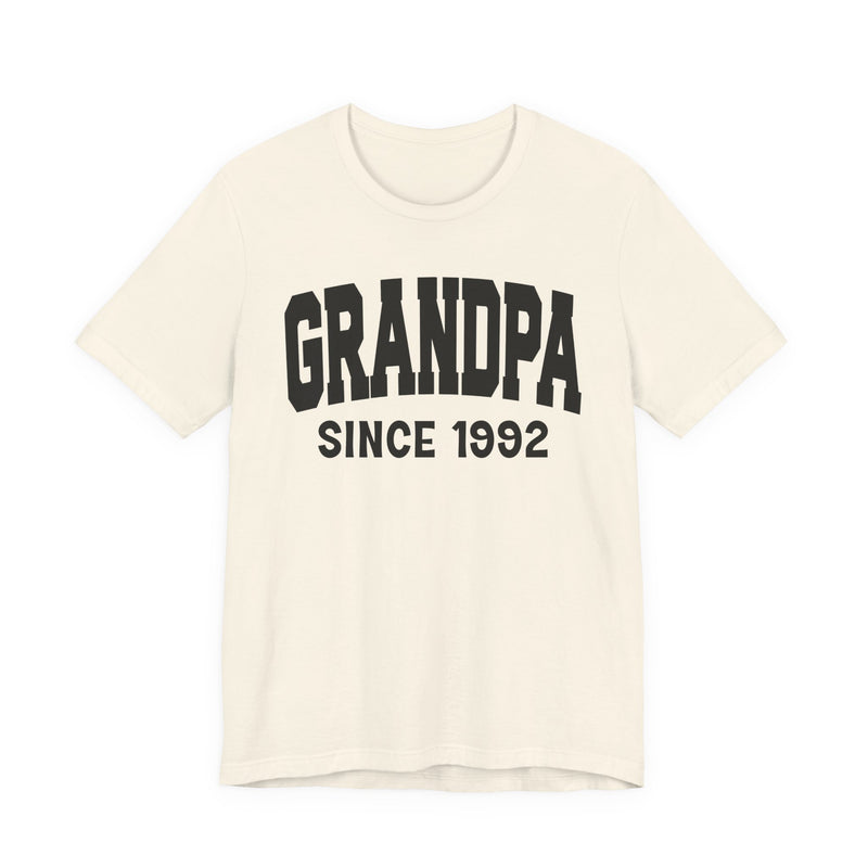 Granpa Personalization T-Shirt — Add Your Special "Since Date"
