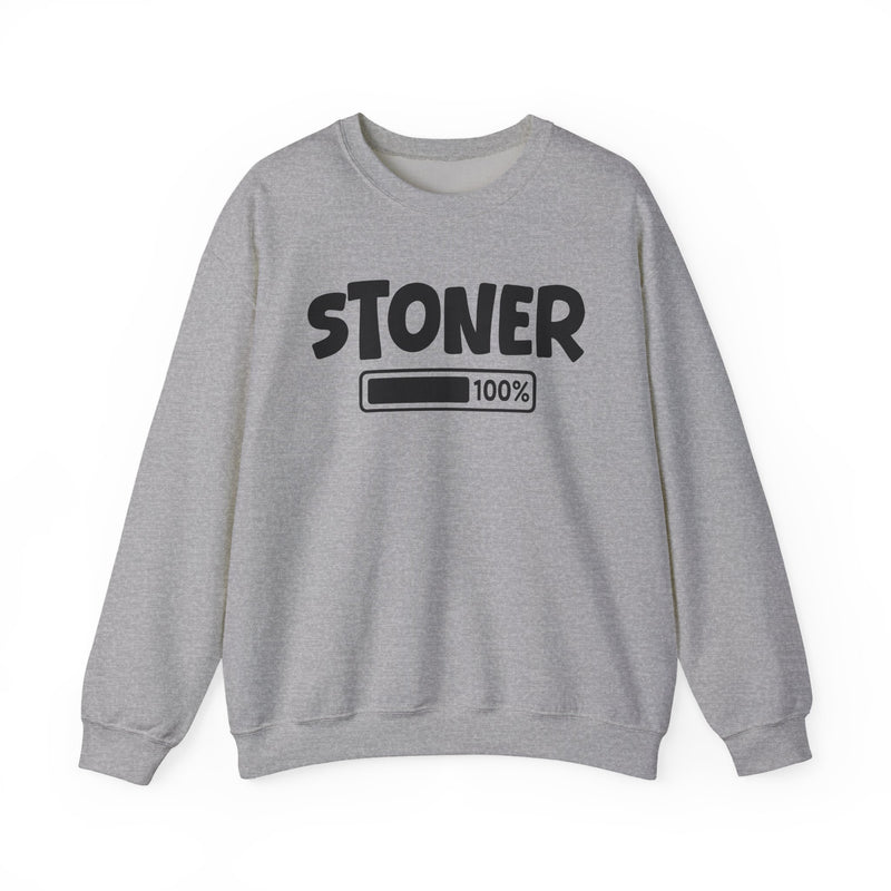 Stoner 100% Loaded — Weed Lover Sweatshirt