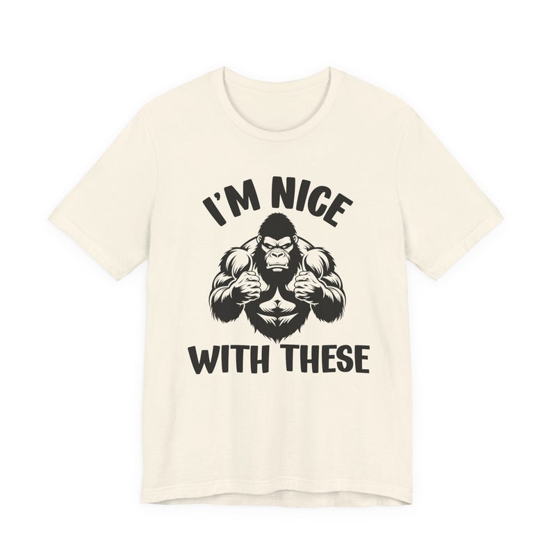 Copy of Copy of Copy of Copy of I Gets Busy With These — Funny Boxing MMA Fighter T-Shirt
