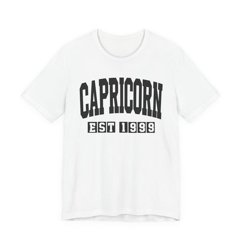 Capricorn EST (YEAR) Personalization — Zodiac Birthday T-Shirt