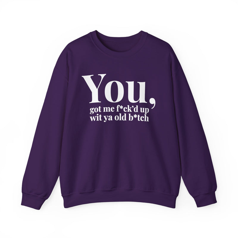You Got Me Fuck'd Up Wit Ya Old Bitch — Sweatshirt