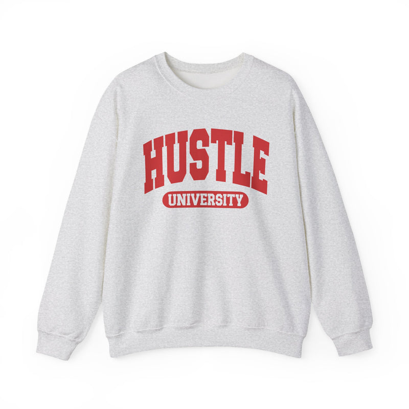 Hustle University — Retro Collegiate Sweatshirt