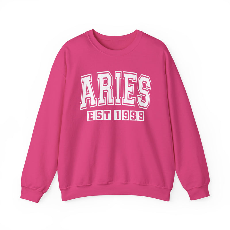 Aries (EST YEAR) Personalization — Zodiac Graphic Sweatshirt