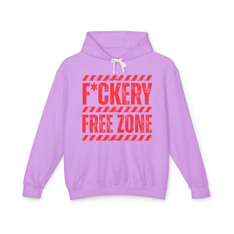 Fuckery Free Zone Hoodie — Funny Boundaries Hoodie