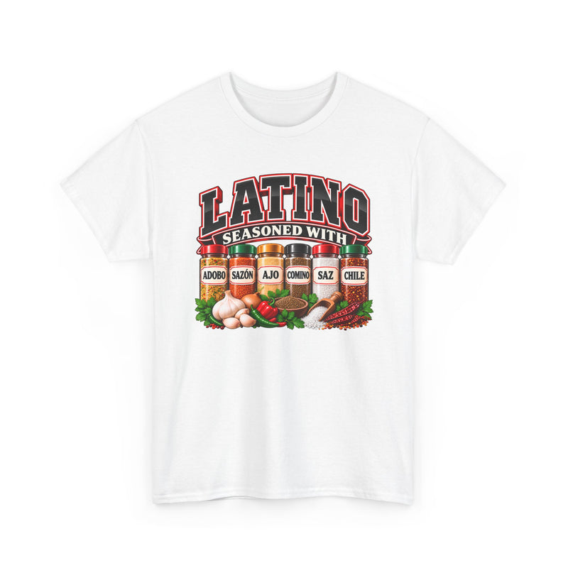 Latino Seasoned With Adobo Sazón Ajo Comino Saz Chile - T-Shirt