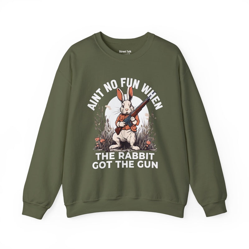 Aint No Fun When The Rabbit Got The Gun Sweatshirt