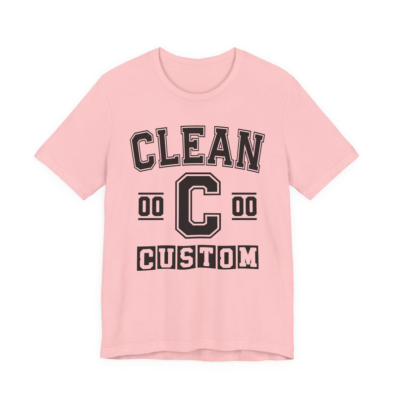 Custom Clean Varsity T-Shirt — Customize Birthday Day/Month/Year — Customize Season/nation/Society