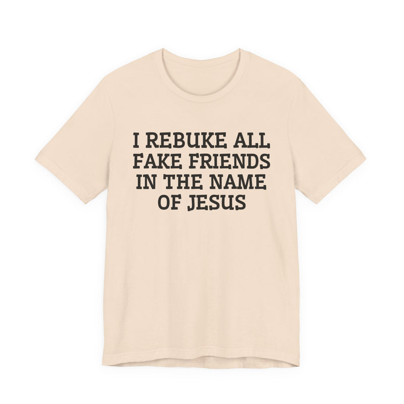 I Rebuke All Fake Friends In The Name Of Jesus — T-shirt