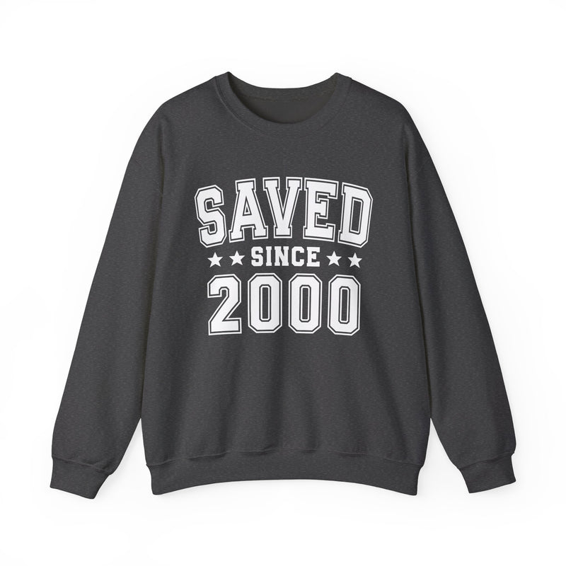 Saved Since (Personalized Date) — Christian Milestone Sweatshirt