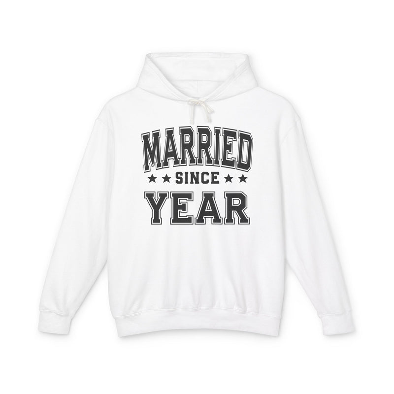 Married (Personalized Date) — Bride/Married Hoodie, Wedding & Anniversary Gift