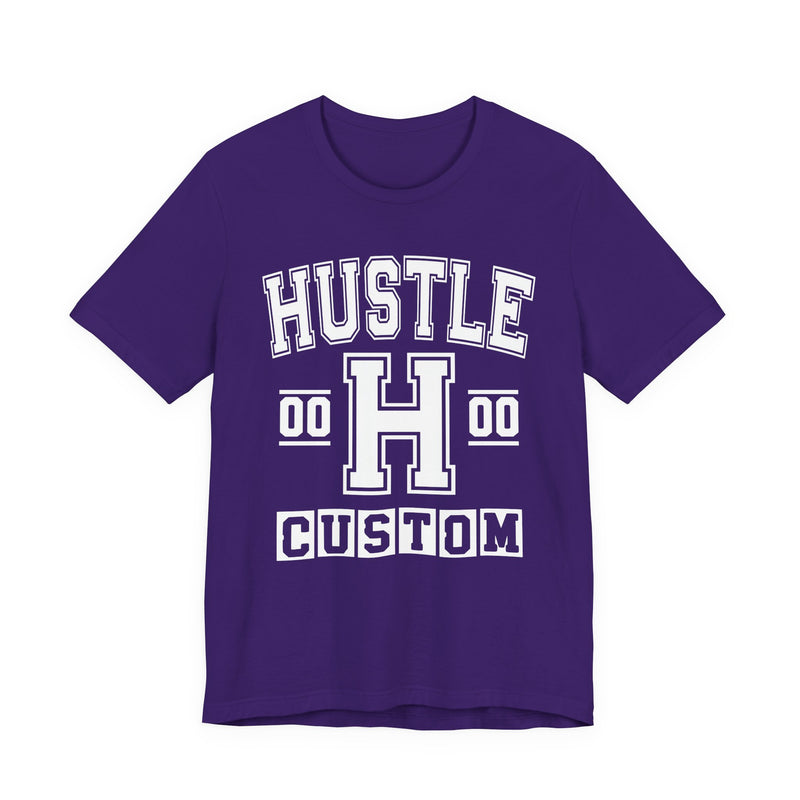 Custom Hustle Varsity T-Shirt — Customize Birthday Day/Month/Year — Customize Season/nation/Society