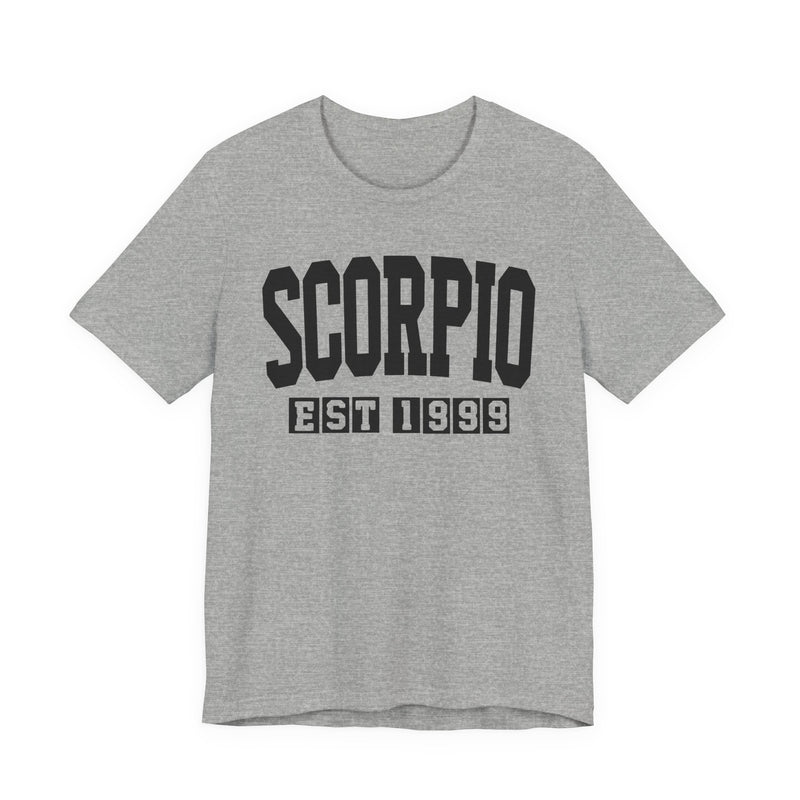 Scorpio EST (YEAR) Personalization — Zodiac Birthday T-Shirt