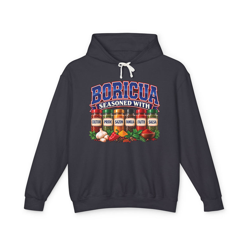 Boricua Seasoned With Culture Pride Sazón Familia Faith Salza — Hoodie