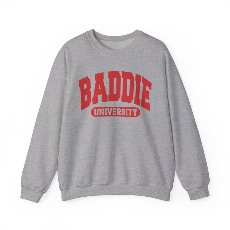 Baddie University — Retro Collegiate Sweatshirt
