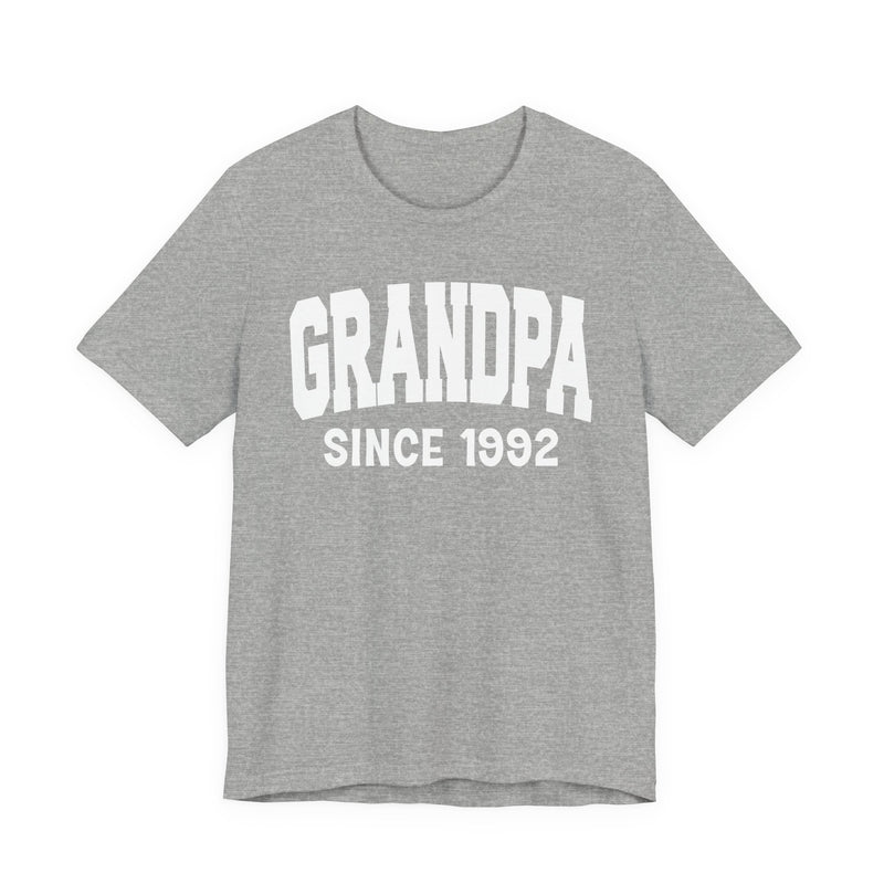Granpa Personalization T-Shirt — Add Your Special "Since Date"