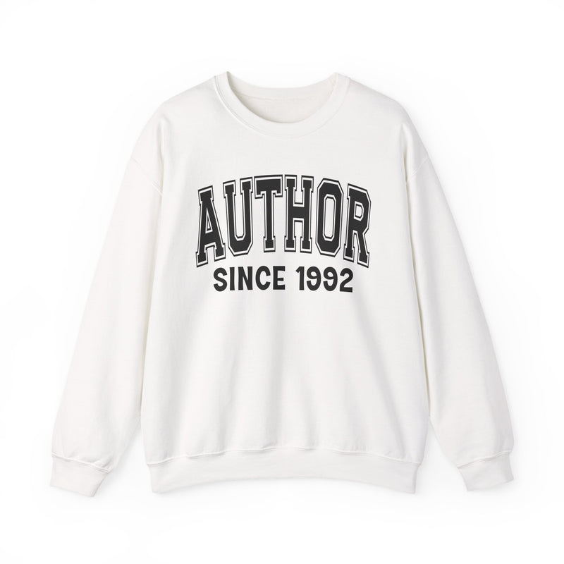Author Personalization Sweatshirt — Add Your Special "Since Date"