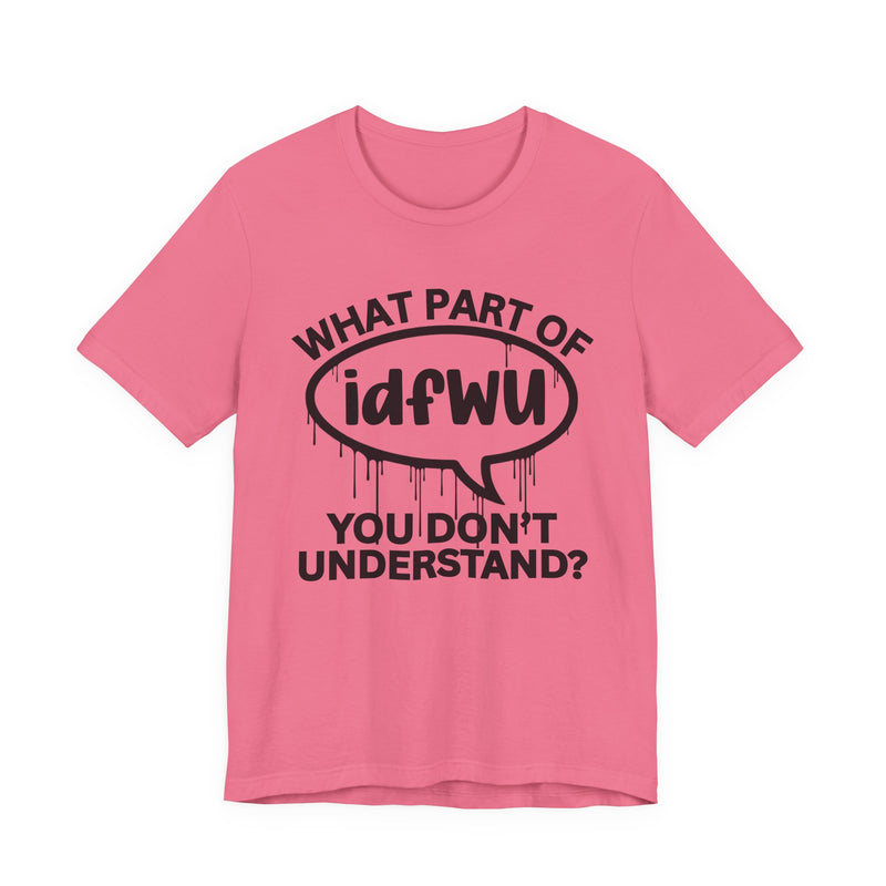 What Part of IDFWU You Don't Understand? T-Shirt