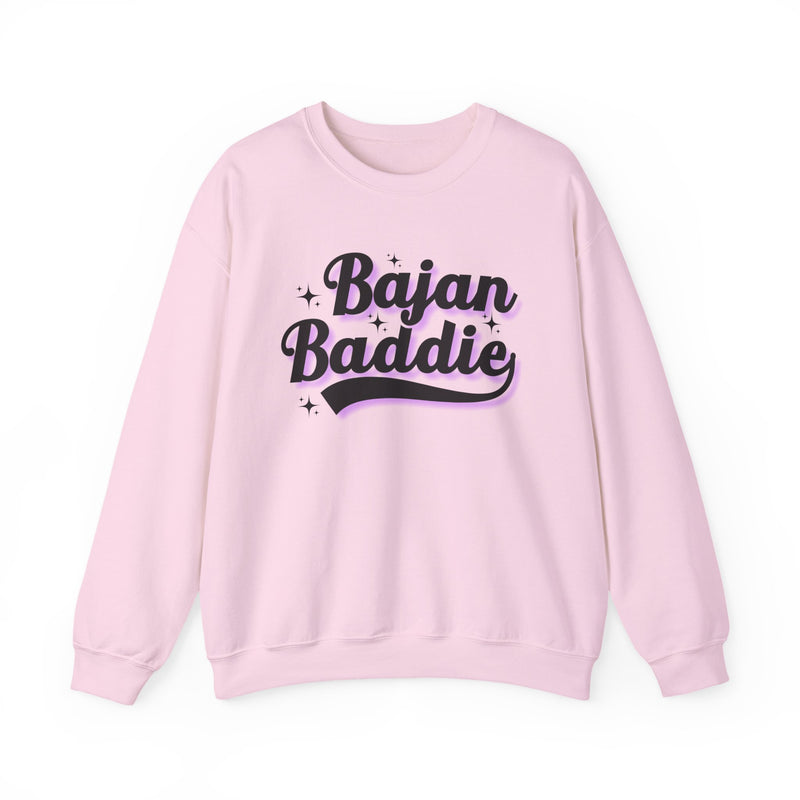 Bajan Baddie — Pink Varsity Sweatshirt