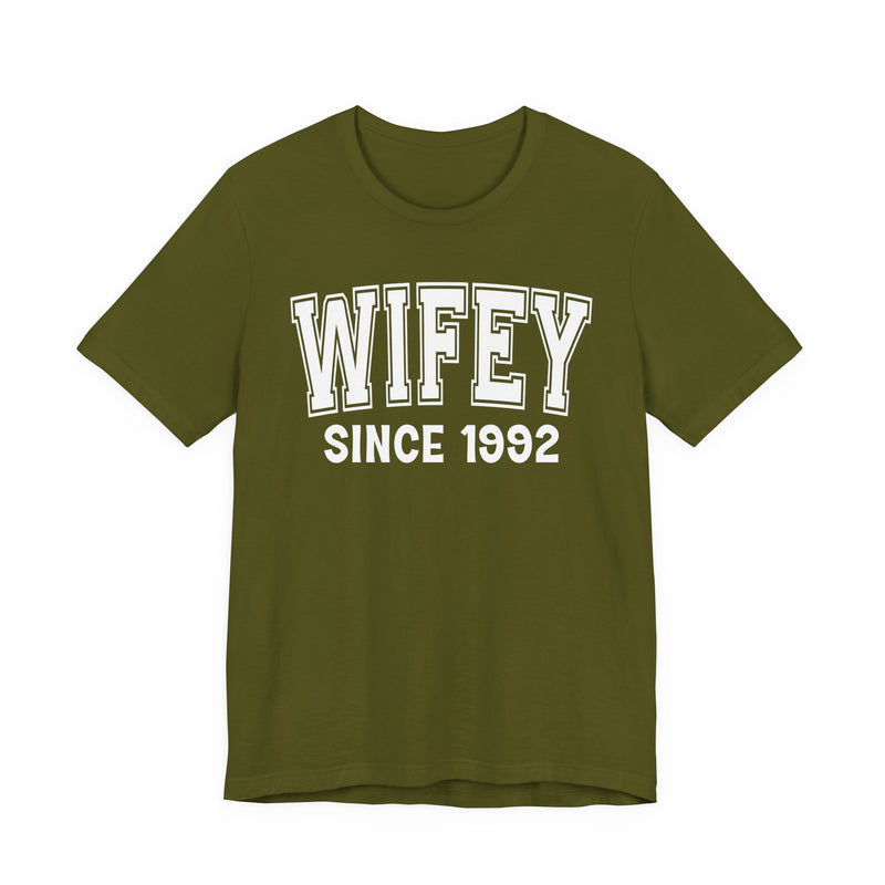 Wifey Personalization T-Shirt — Add Your Special "Since Date"