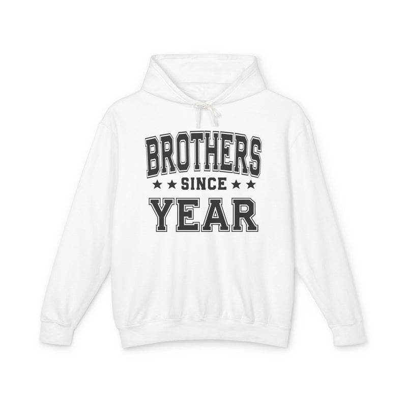 Brothers (Personalized Date) — Friendship Sibling Milestone Hoodie