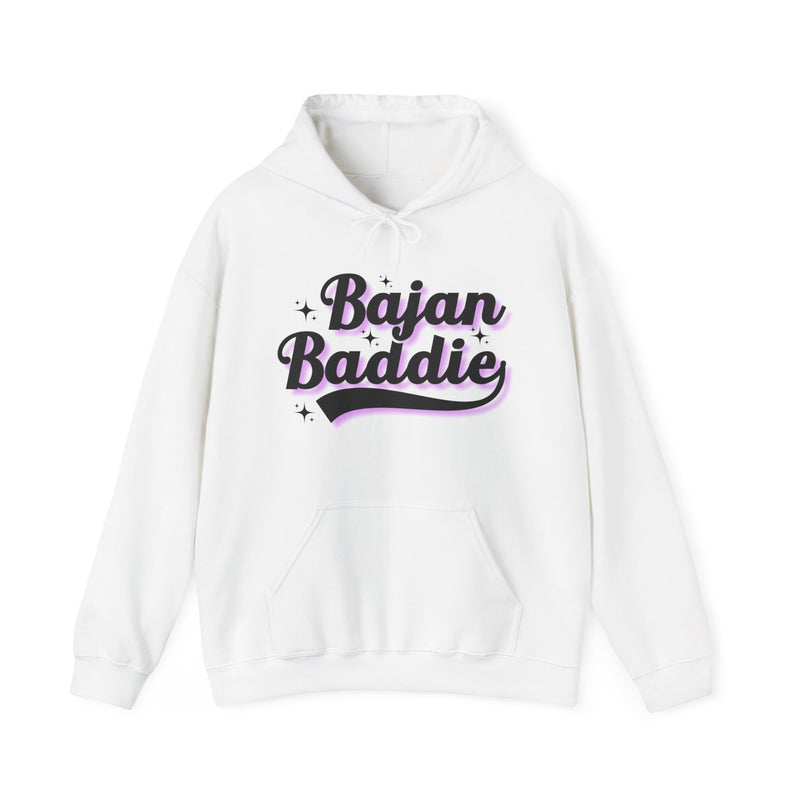 Bajan Baddie Hoodie — Bold Pink Varsity Lettering