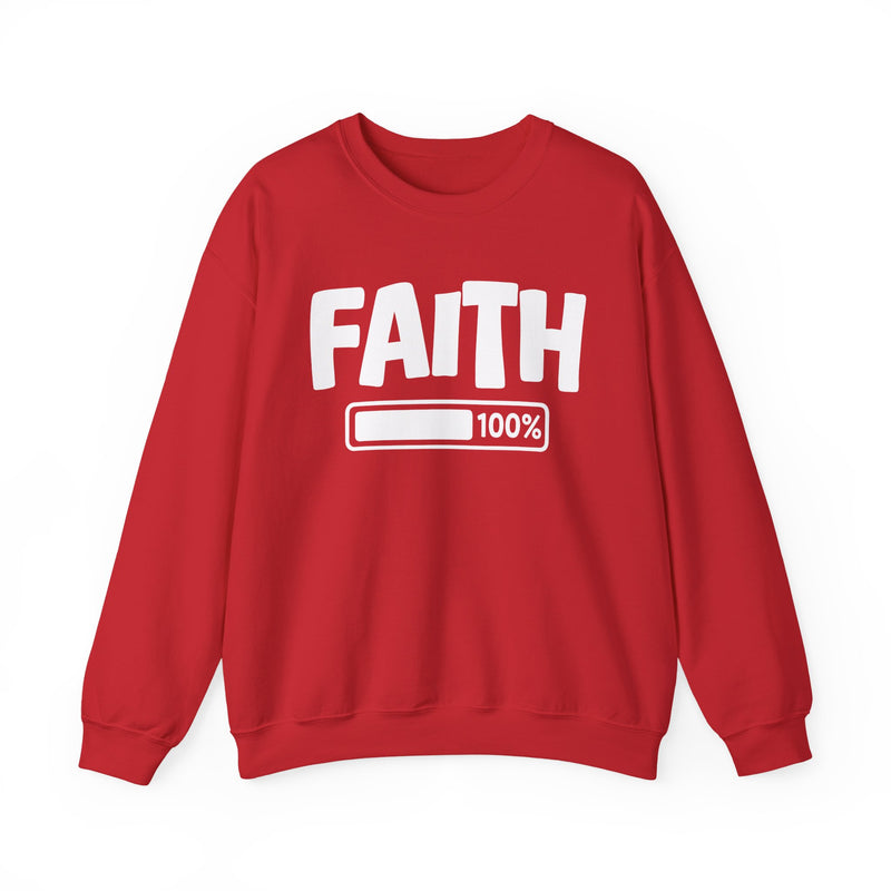 Faith 100% Loaded — Spiritual Sweatshirt