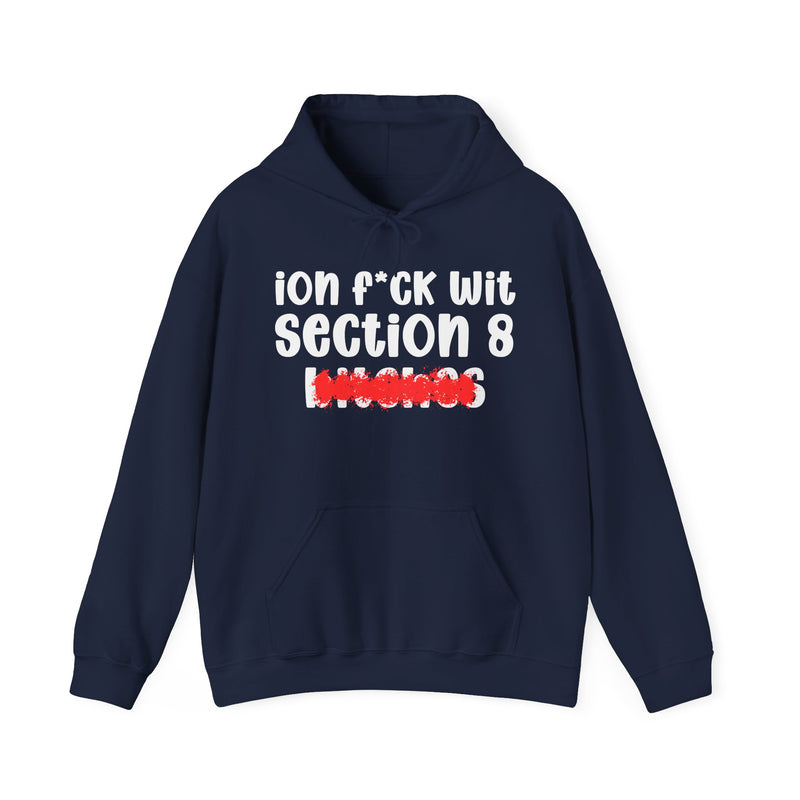 ION (I Don't) FUCK WITH SECTION 8 BITCHES — Bold Sarcastic Hoodie
