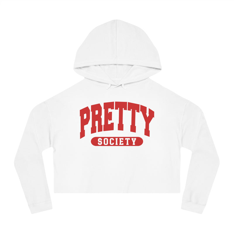 Pretty Society — Retro Collegiate Crop Top Hoodie