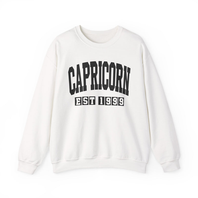 Capricorn (EST YEAR) Personalization — Zodiac Graphic Sweatshirt