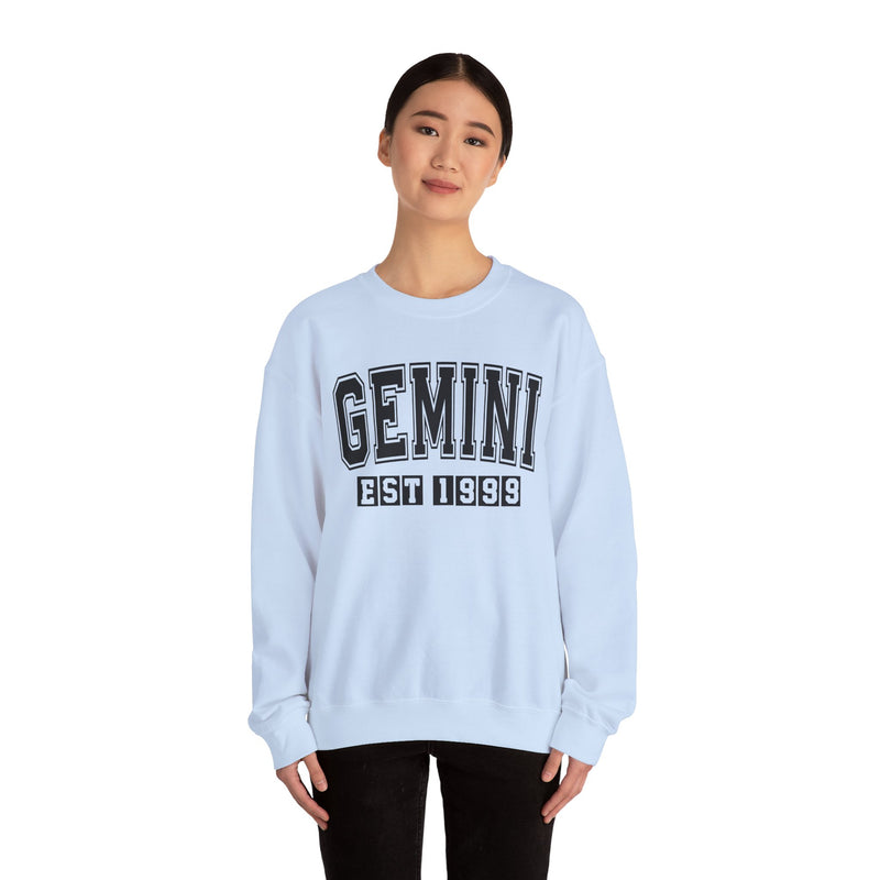 Gemini (EST YEAR) Personalization — Zodiac Graphic Sweatshirt