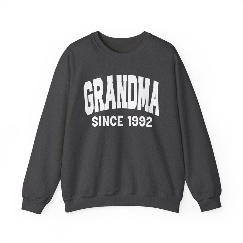 Grandma Personalization Sweatshirt — Add Your Special "Since Date"