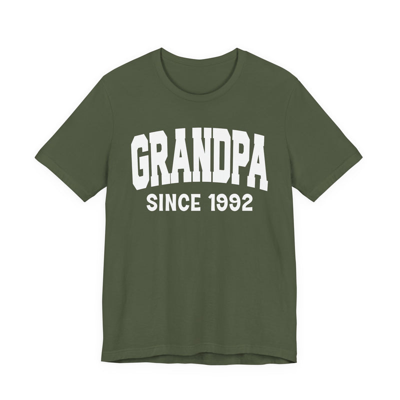 Granpa Personalization T-Shirt — Add Your Special "Since Date"