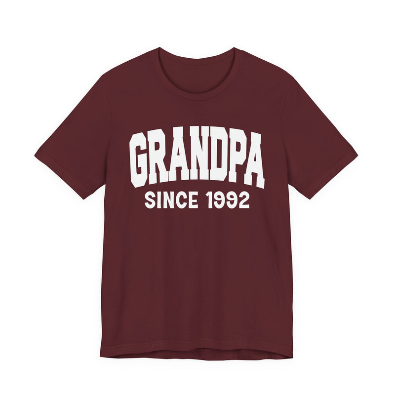 Granpa Personalization T-Shirt — Add Your Special "Since Date"