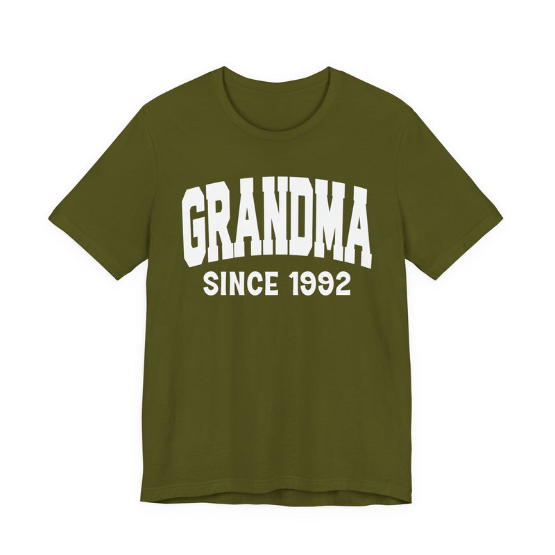 Grandma Personalization T-Shirt — Add Your Special "Since Date"