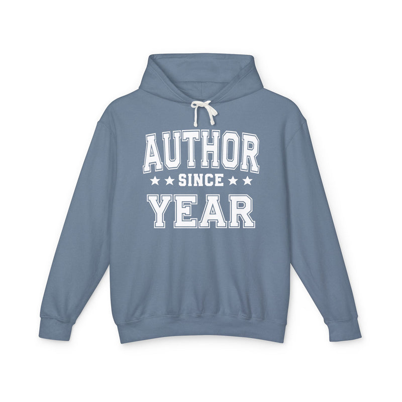 Author Since (Personalized Date) — Writer Author Milestone Hoodie