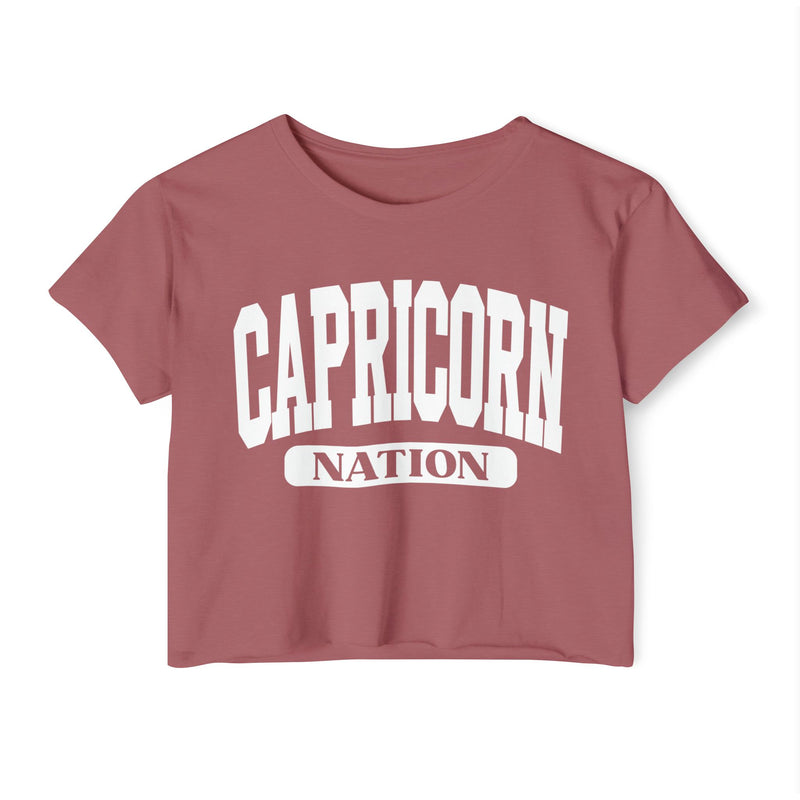 Capricorn Nation — Women’s Zodiac Festival Crop Top