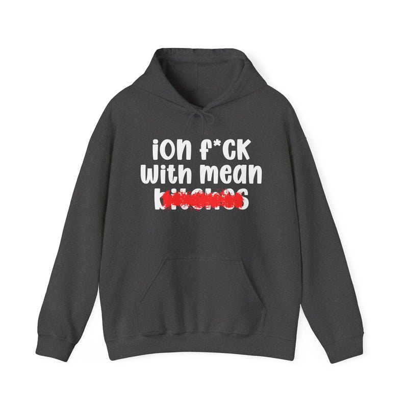ION (I Don't) FUCK WITH MEAN BITCHES — Bold Sarcastic Hoodie