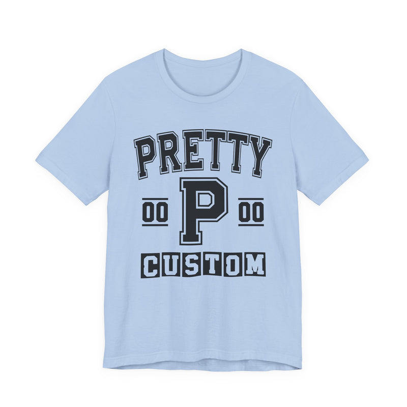 Custom Pretty Varsity T-Shirt — Customize Birthday Day/Month/Year — Customize Season/nation/Society