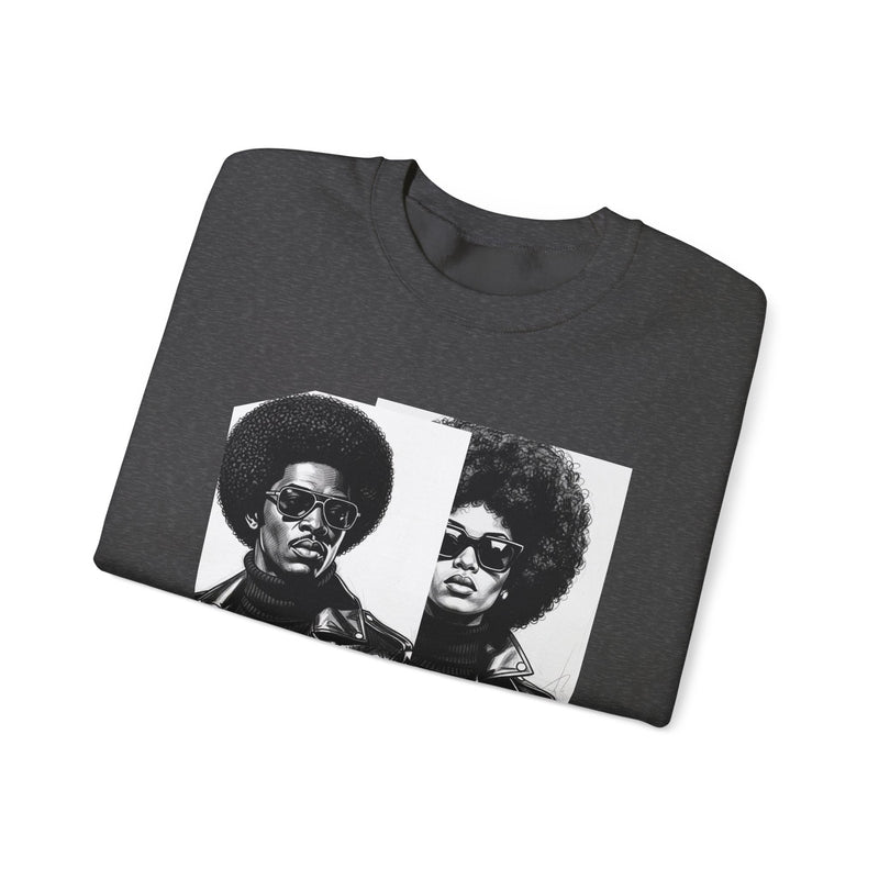 70s Portrait Of Black Couple - African American Pride Sweatshirt