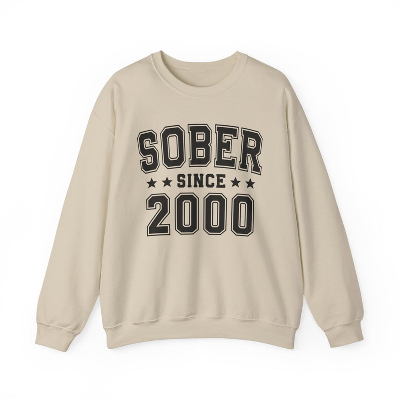 Sober Since (Personalized Date) — Abstinence Milestone Sweatshirt