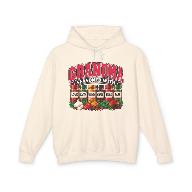 Grandma Seasoned With Love Faith Wisdom Grace Hugs Sass — Hoodie