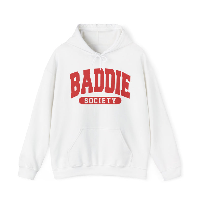Baddie Society — Retro Collegiate Hoodie