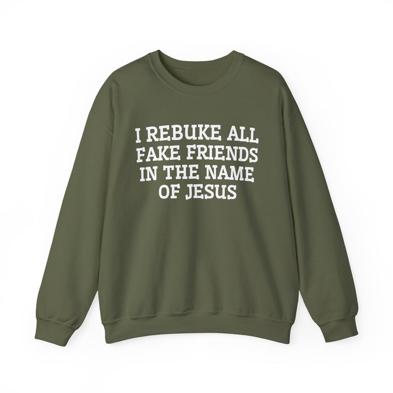 I Rebuke All Fake Friends In The Name of Jesus — Sweatshirt