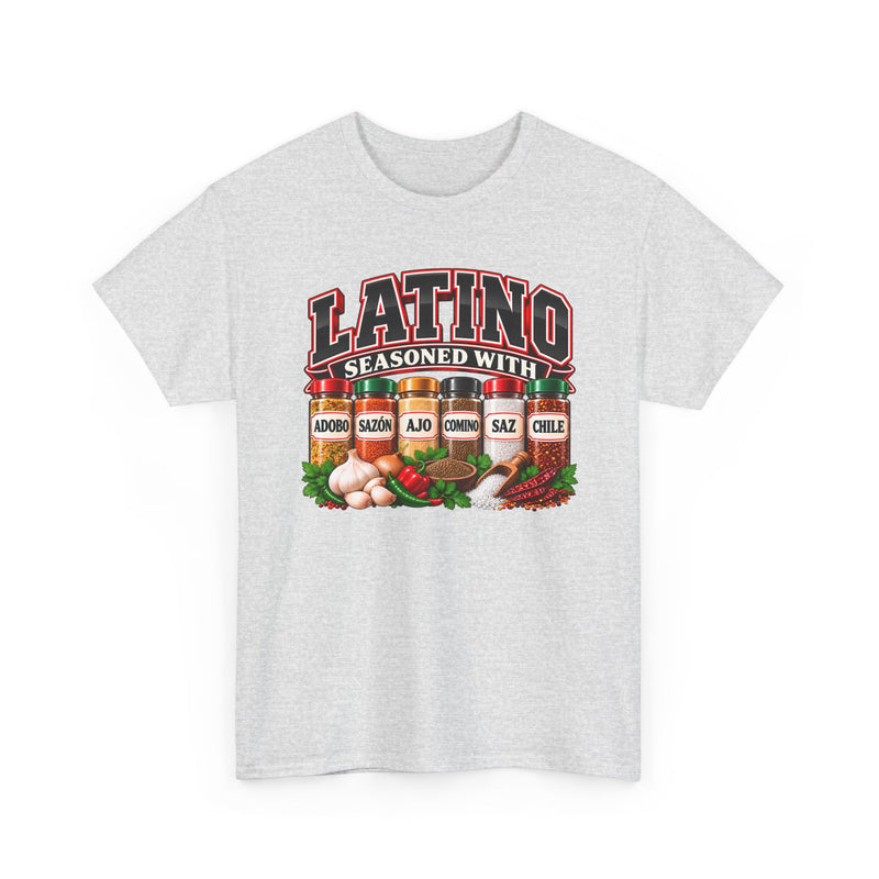 Latino Seasoned With Adobo Sazón Ajo Comino Saz Chile - T-Shirt