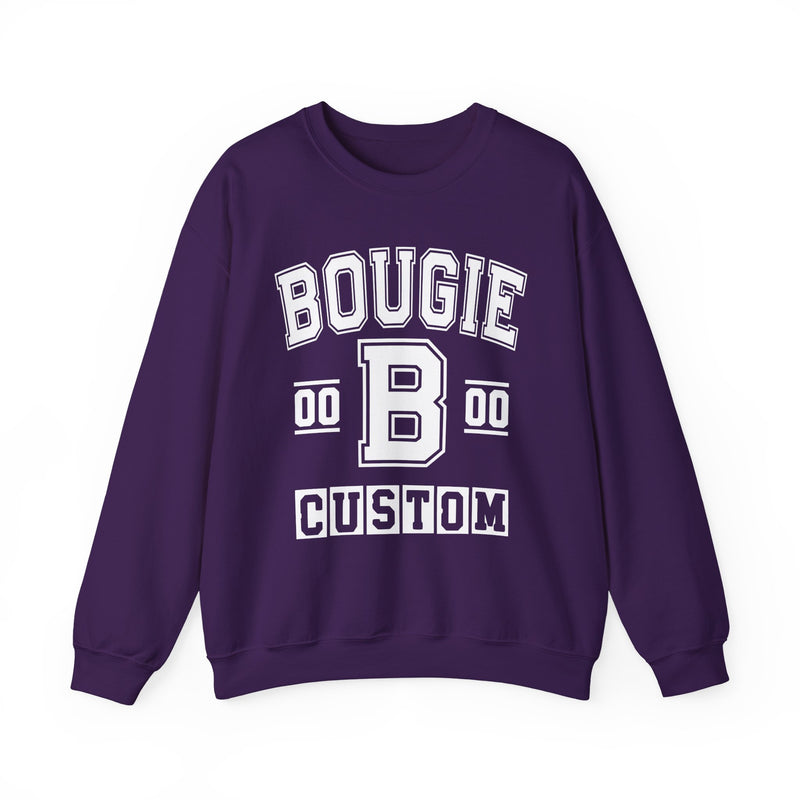 Custom Bougie Varsity Sweatshirt — Customize Birthday Day/Month/Year — Customize Gemini Season/Nation