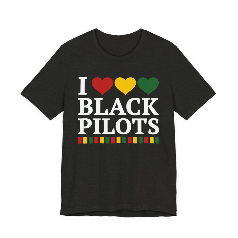 I Love Black Pilots - T-Shirt