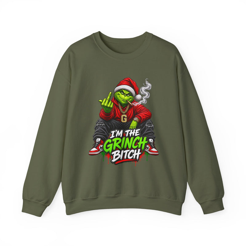 I'm The Grinch Bitch — Fuck Christmas Holiday Protest Sweatshirt